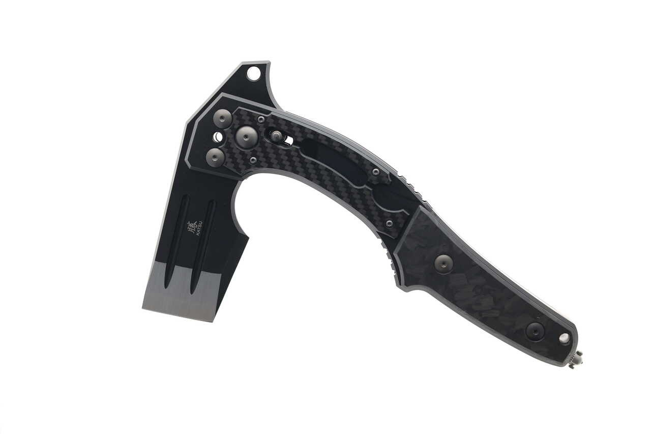 Katsu Folding Axe G10/Green Titanium Handle SG2 Plain Edge FA02-SG2