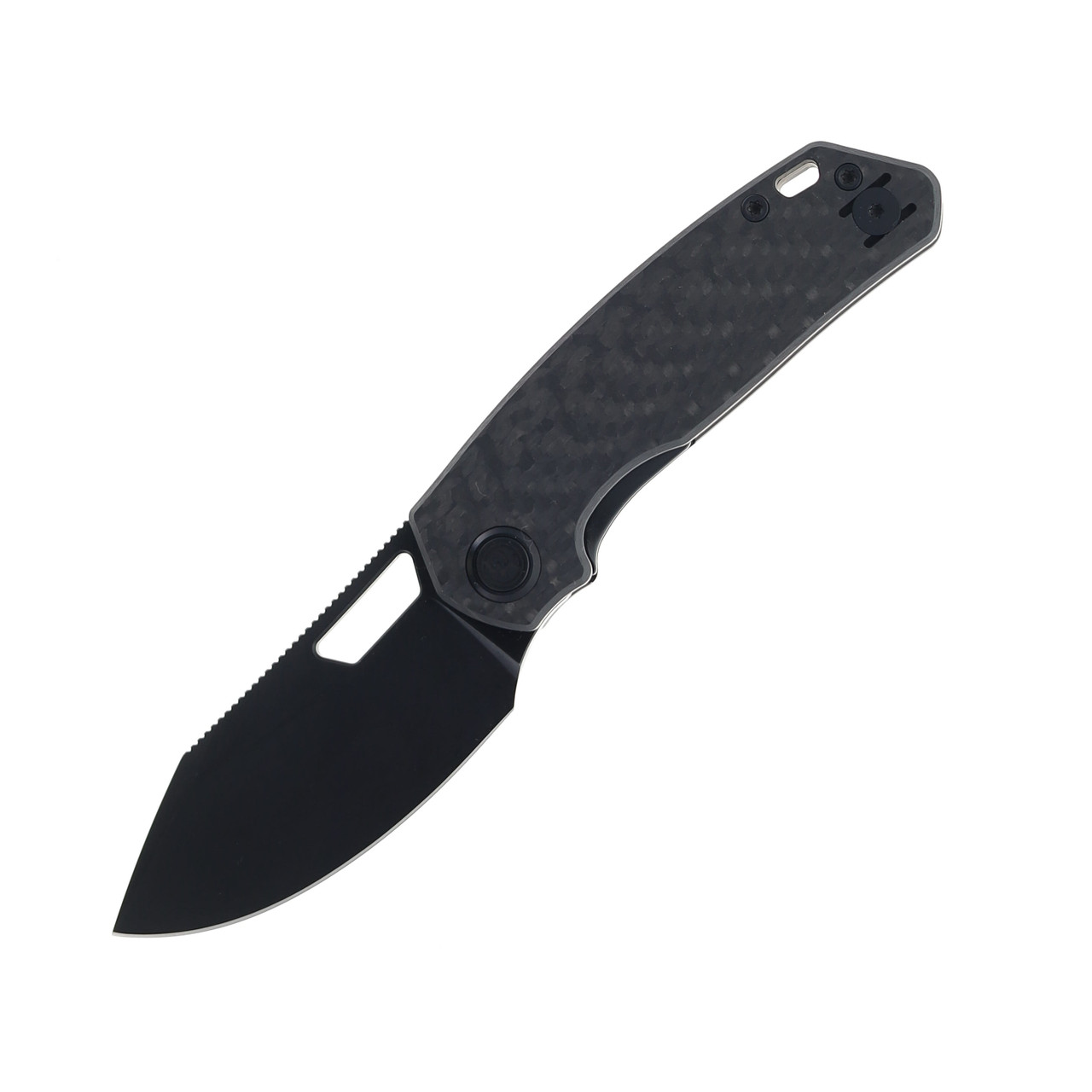 Divo Knives Growler Mini Pocket Knife Carbon Fiber Handle