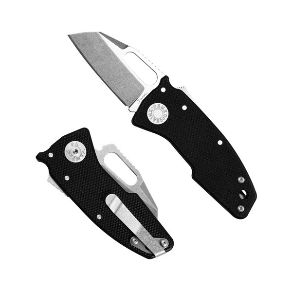サーチ品 Demko Nano Shark Folding Knife Black G10 Handle 20CV Plain Edge