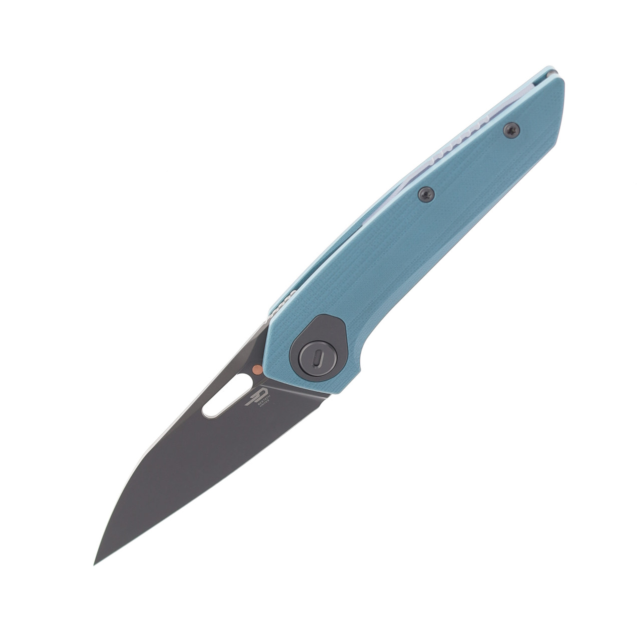 Bestech VK-Void Folding Knife Grey G10 Handle M-CUT Plain Edge