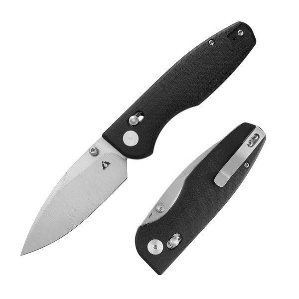 CMB Predator Folding Knife Black Micarta Handle 14C28N Plain Edge