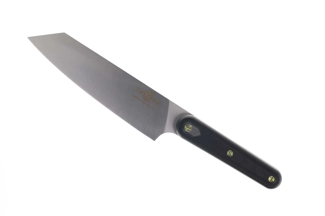 TwoSun Chef Kitchen Knife Black Nylon Fiberglass Handle 14C28N