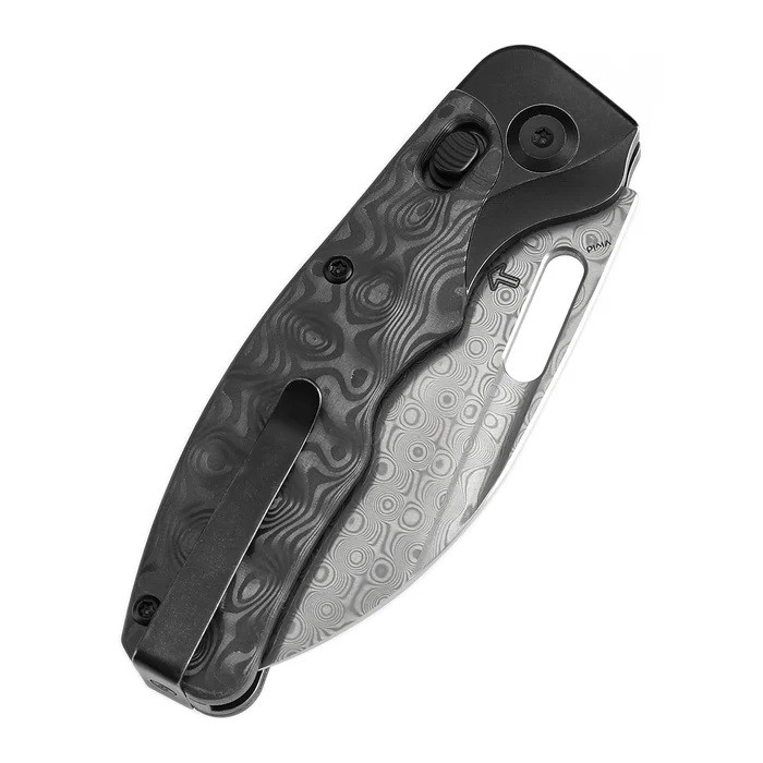 Kansept Vivid Folding Knife Blackwash Titanium/Rose Carbon Fiber