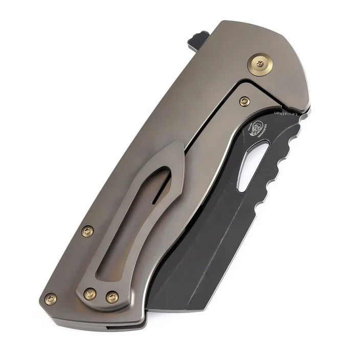 Kansept Leviathan Folding Knife Bronze Titanium Handle S35VN