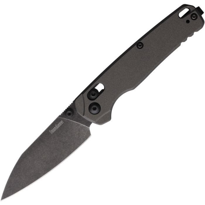 Kershaw Bel Air Folding Knife Gray Aluminum Handle Magnacut Plain