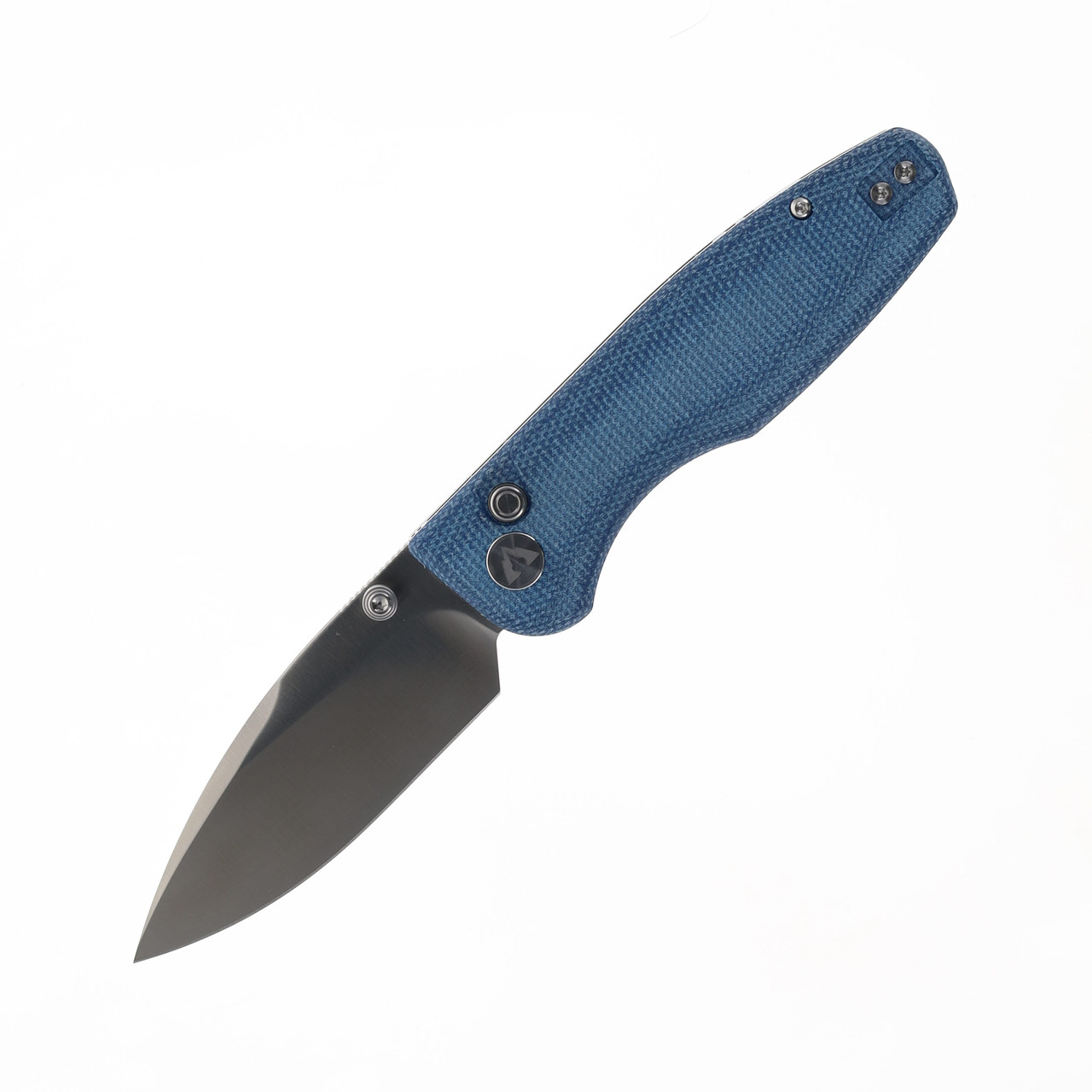 CMB Predator V3 Folding Knife Blue Micarta Handle 14C28N Plain