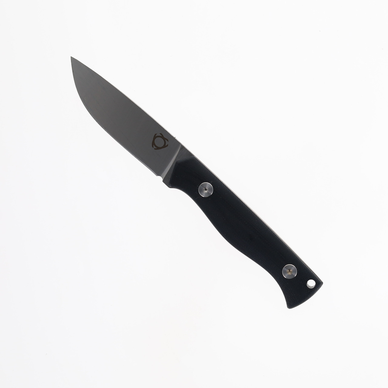 SixLeaf Micro Fixed Blade Knife Black G10 Handle M390 Plain Edge
