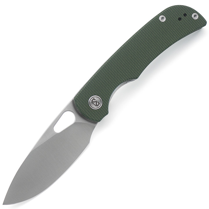 Miguron Moyarl Folding Knife Green Micarta Handle 14C28N Plain