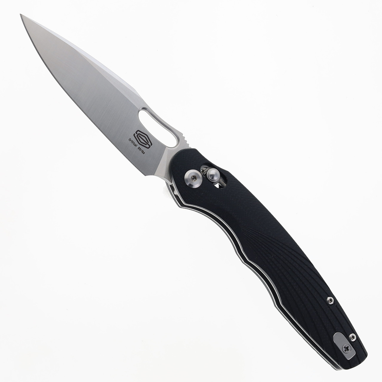 Critical Strike Folding Knife Black G10 Handle VG-10 Plain Edge