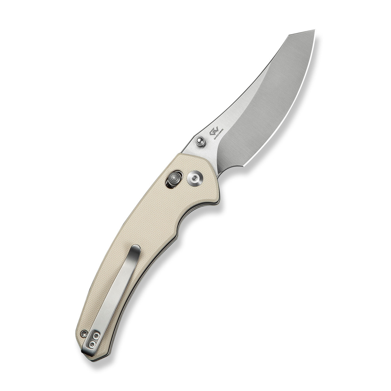 Civivi Sixgill Folding Knife Off White G10 Handle Nitro-V