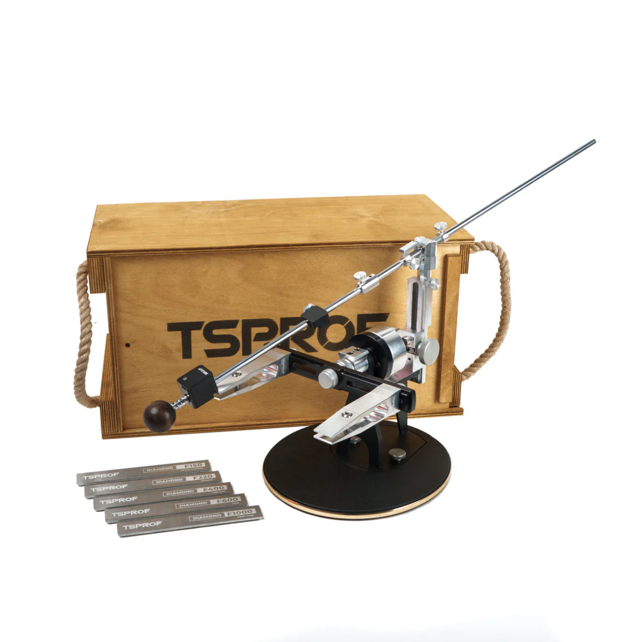 take TSPROF K03 Pro Hunter Aluminum Knife Sharpening Kit with