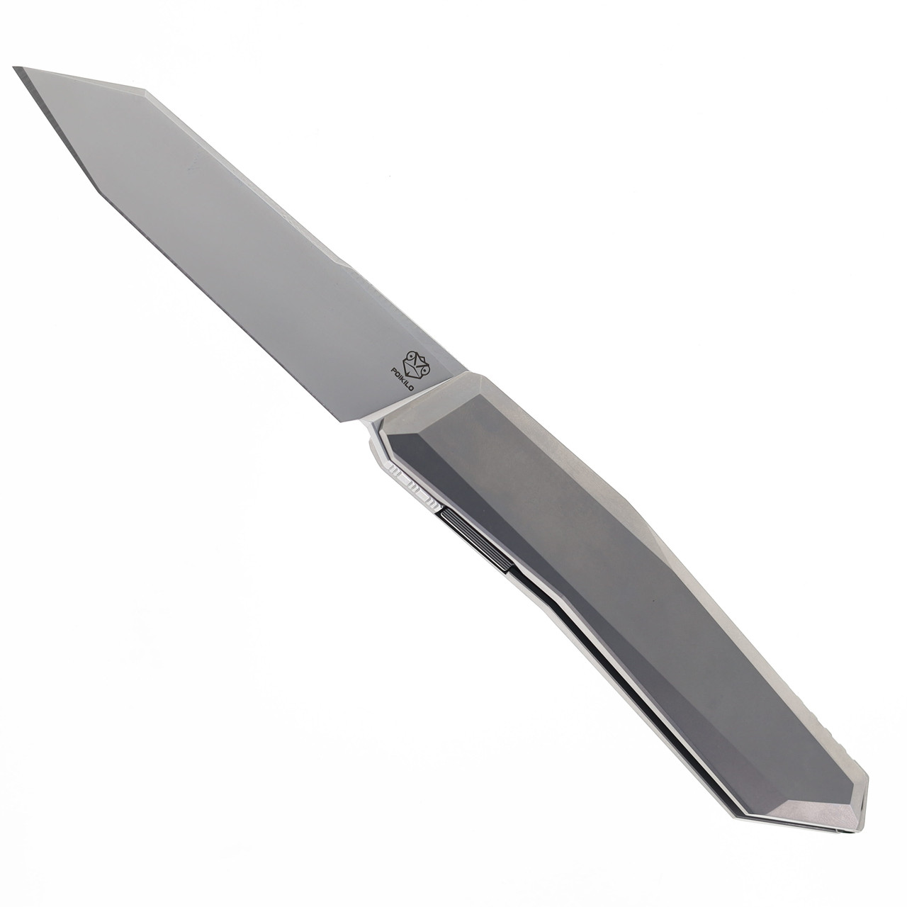 Poikilo Prism Large Folding Knife Titanium Handle M398 Reverse