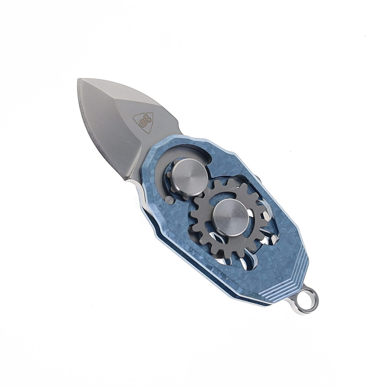 その他 X Ketuo Beetle Mini Folding Knife Crystalized Blue Titanium Handle