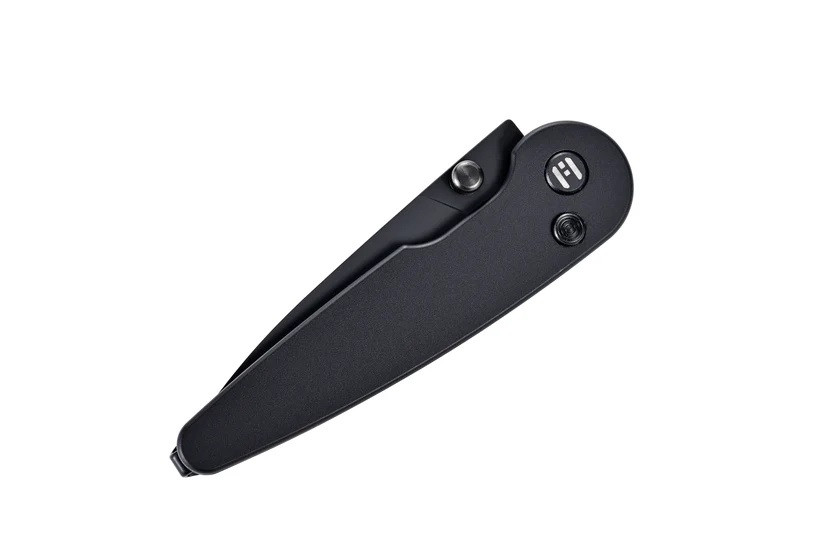 Hightron Birdidi Folding Knife Black Aluminum Handle D2 Plain