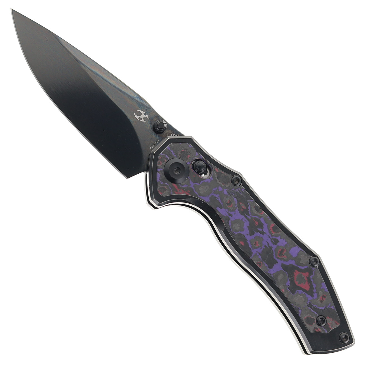 Kansept Apollo Folding Knife Blackwash Titanium/Purple Haze