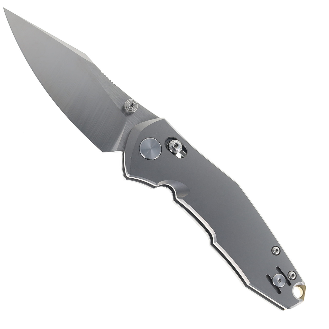 Giant Mouse Ace Nazca Folding Knife Titanium Handle M390 Clip