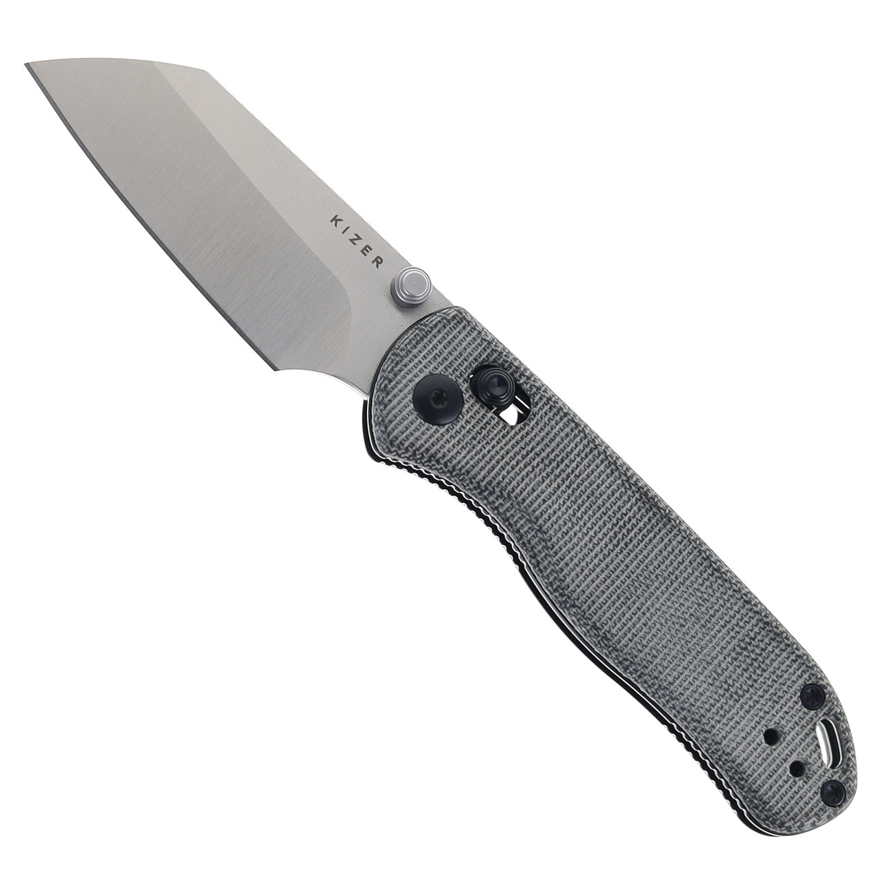 Kizer Drop Bear 2 Folding Knife Black Micarta Handle Nitro-V