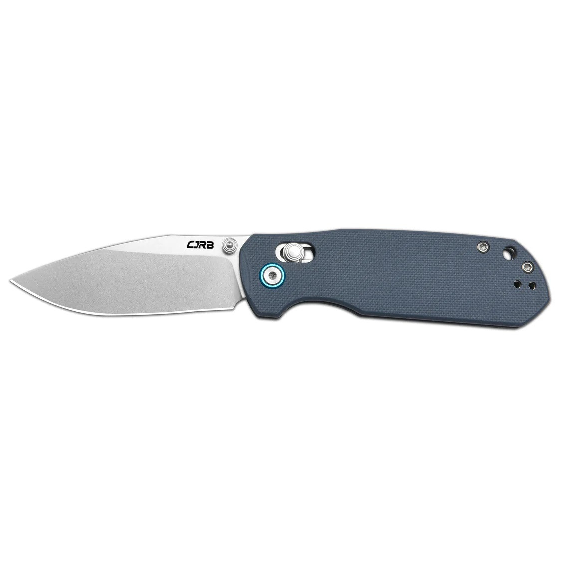 CJRB Maximal Folding Knife Blue G10 Handle AR-SFII Drop Point