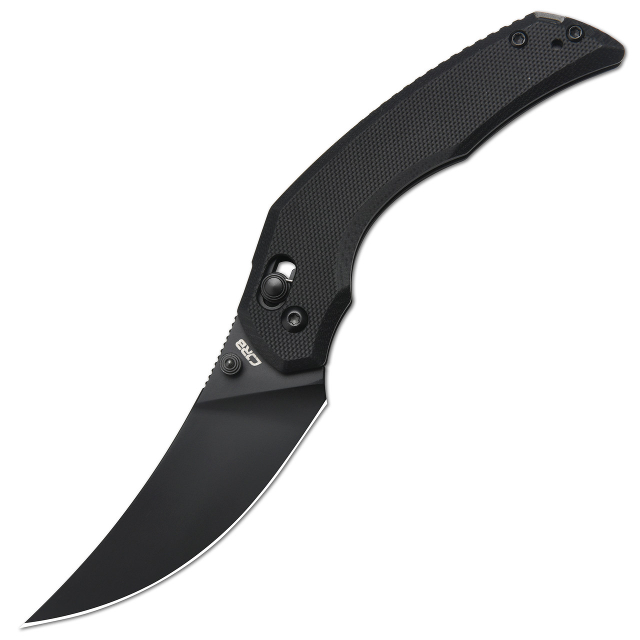 CJRB Folding Knife Black G10 Handle AR-RPM9 Persian Plain Black