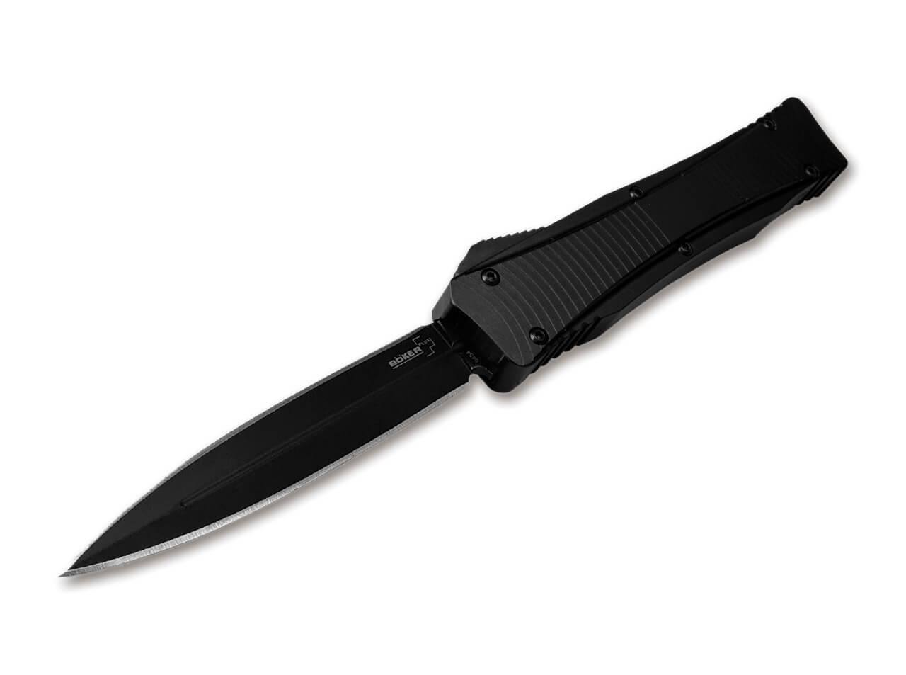 Boker Dagger 2.0 OTF Auto Knife Black Aluminum Handle D2 Plain