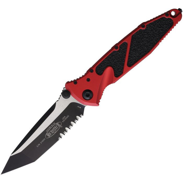 のののーん Microtech Socom Elite Folding Knife T/E Linerlock Red/Black