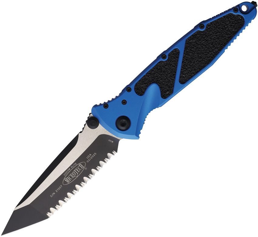 Microtech Socom Elite Folding Knife M390 Tanto Partially Serrated