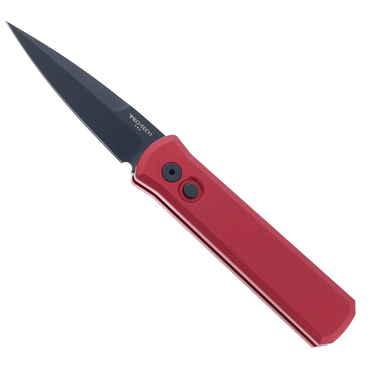 ProTech Godson Auto Knife Black Aluminum Handle Plain Edge 154CM