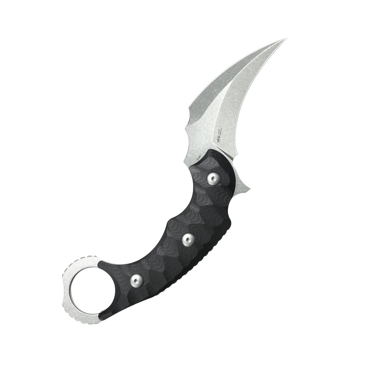 Kubey Velociraptor Pikal Karambit Fixed Blade Knife G-10 Handle