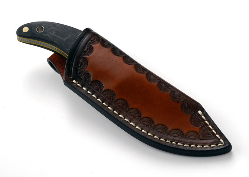 Mechforce Guillot Collab Kestrel Fixed Blade Knife Black Carbon