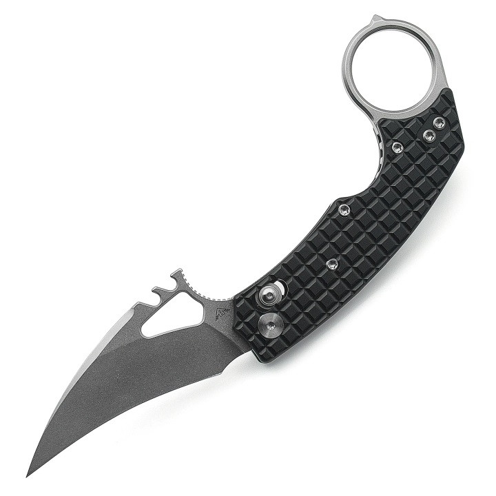 Miguron Ameight MK-2 Cross-bar Lock Pikal Folding Knife Black PVD