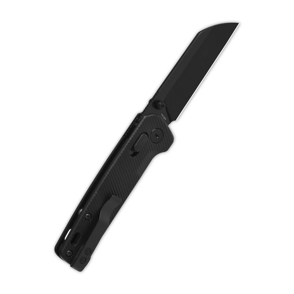 QSP Penguin Folding Knife Black FRN Handle 14C28N Sheepsfoot Plain