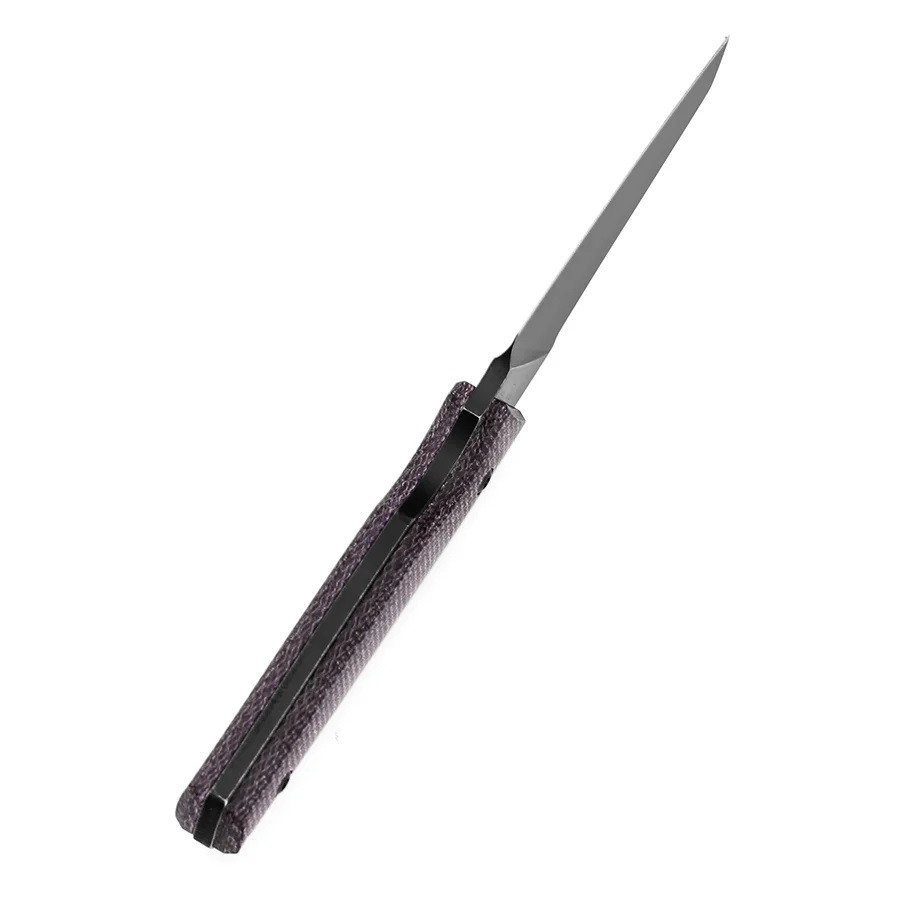 KB様 Tenable Parr Fixed Blade Knife Purple Micarta Handle 14C28N