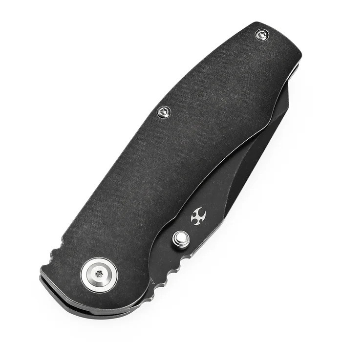 Kansept Caveman Folding Knife Blackwash Titanium Handle 20CV Plain