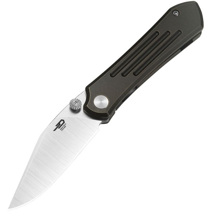 Bestech Icarus Folding Knife Black/Bronze SW Titanium Handle M390