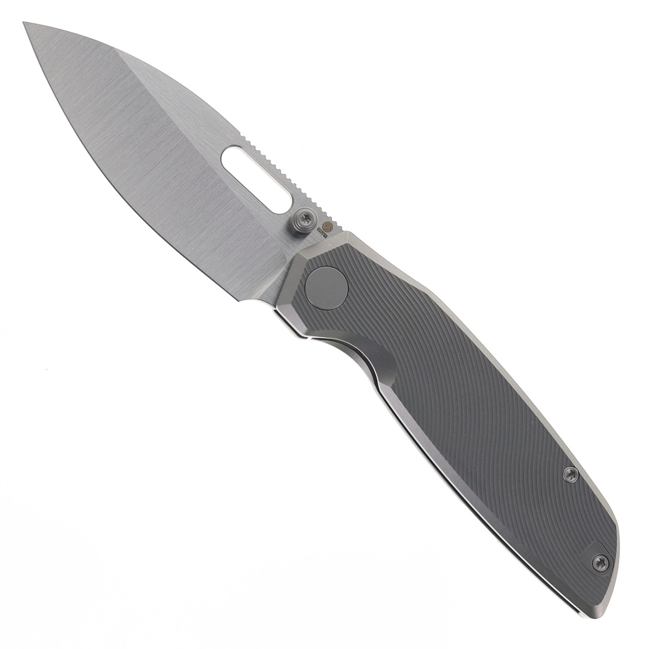 White Mountain Knives Sailfin Folding Knife Beadblast Titanium