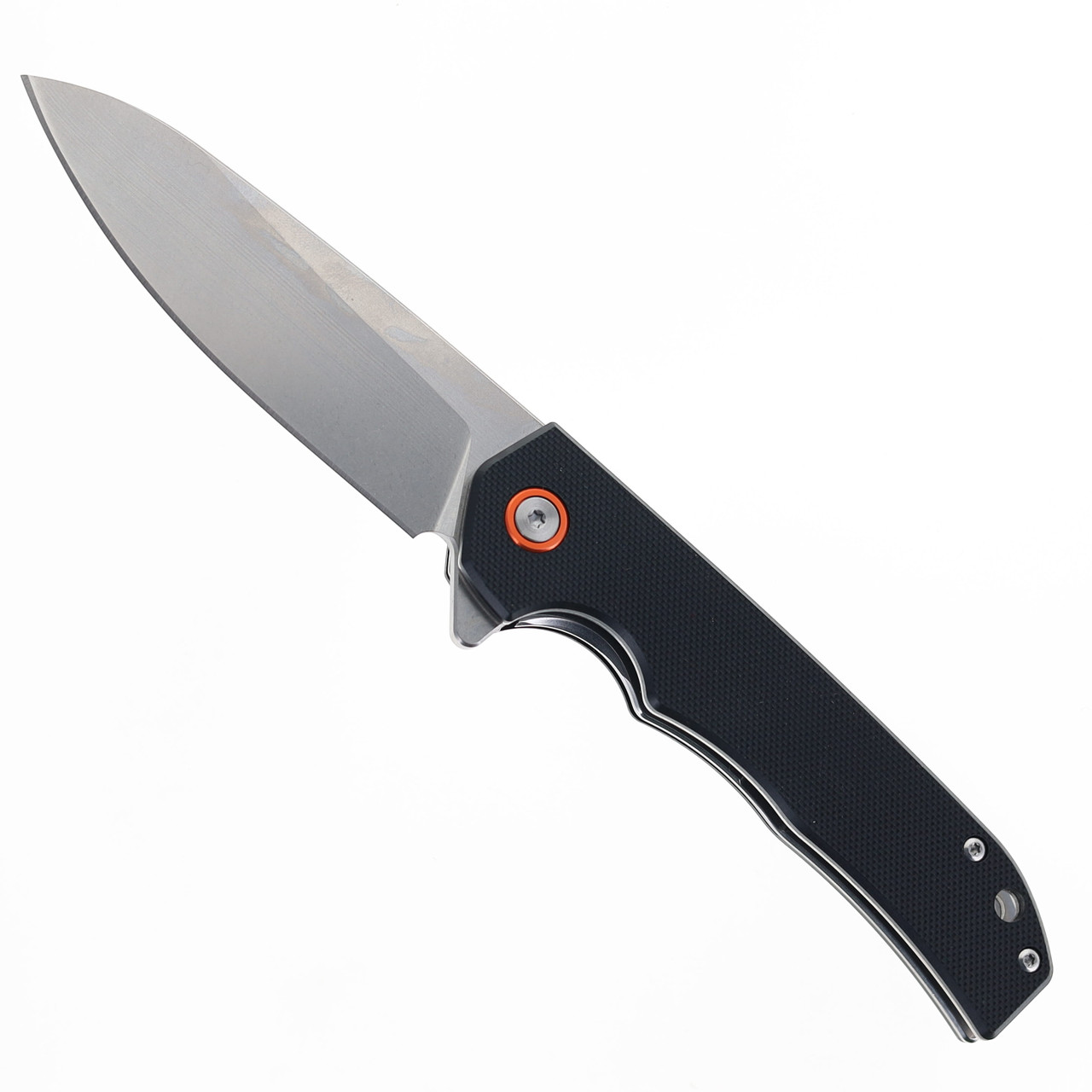 Hwzbben Knives Caldrin Folding Knife Black G10 Handle D2 Plain