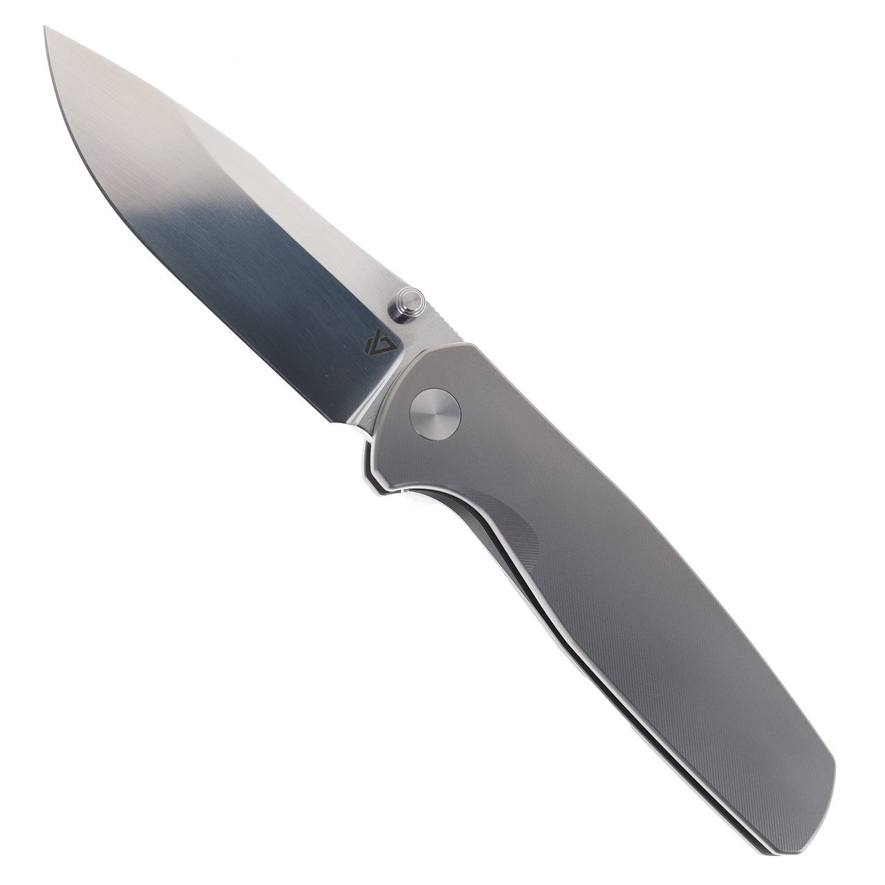 ナイフ Vanguard Knives Esox V2 Folding Knife Gray Titanium Handle