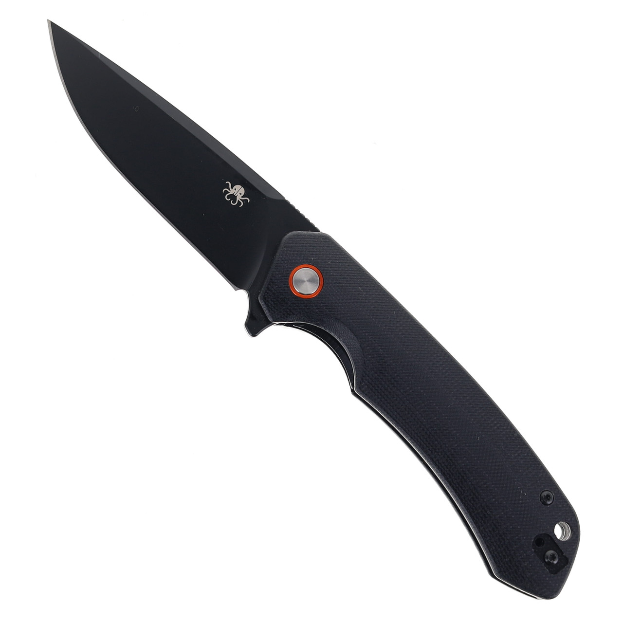 Klaken Knives Ridge Folding Knife Black Micarta Handle D2 Plain