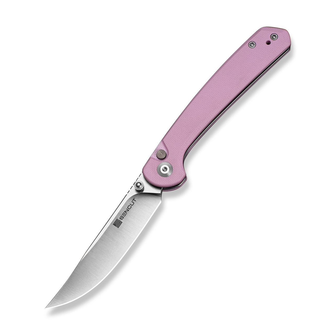 Sencut Skelfin Folding Knife Powder Pink G10 Handle 9Cr18MoV Plain