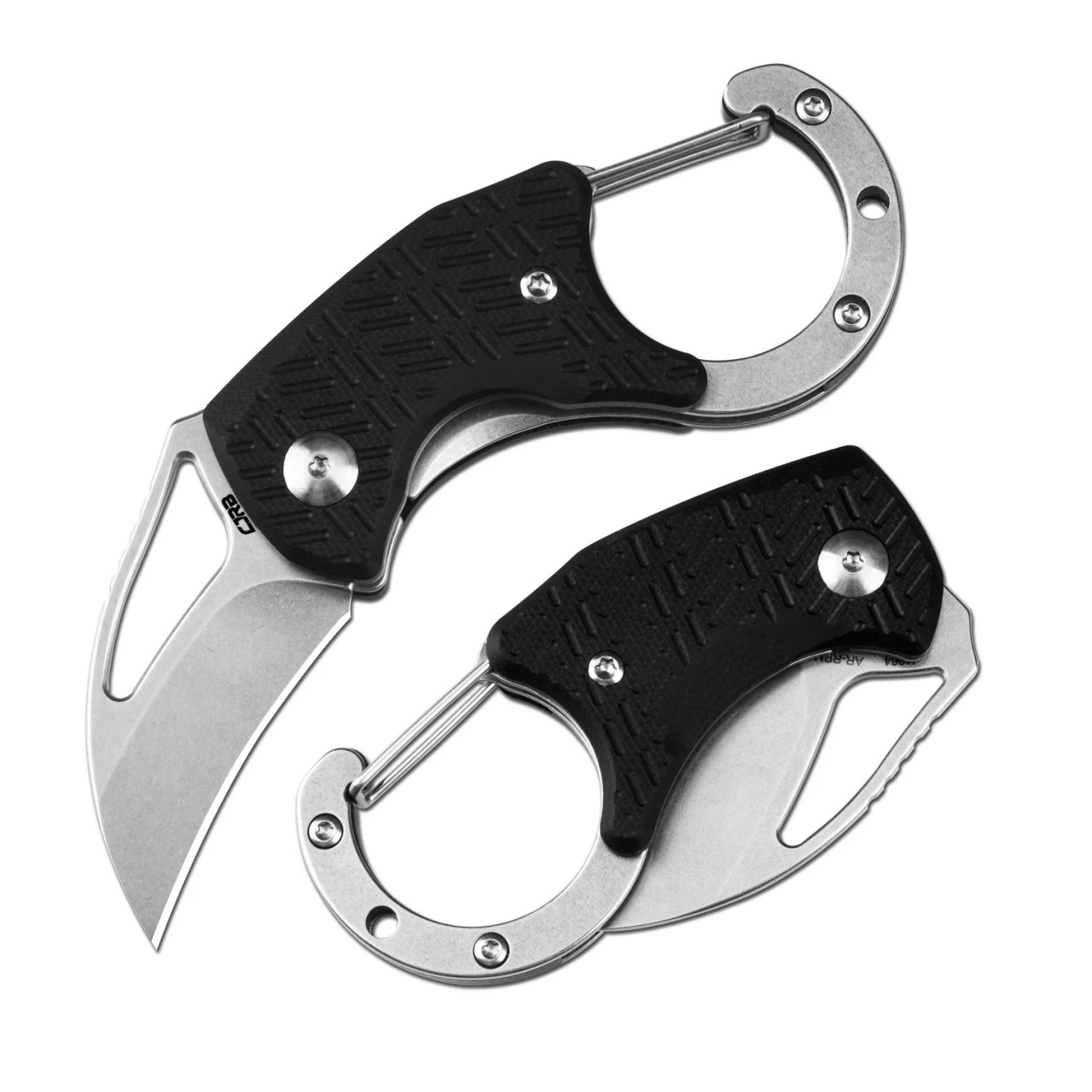 CJRB Anansi AR-RPM9 Steel Blade Black G10 Handle Folding Knife