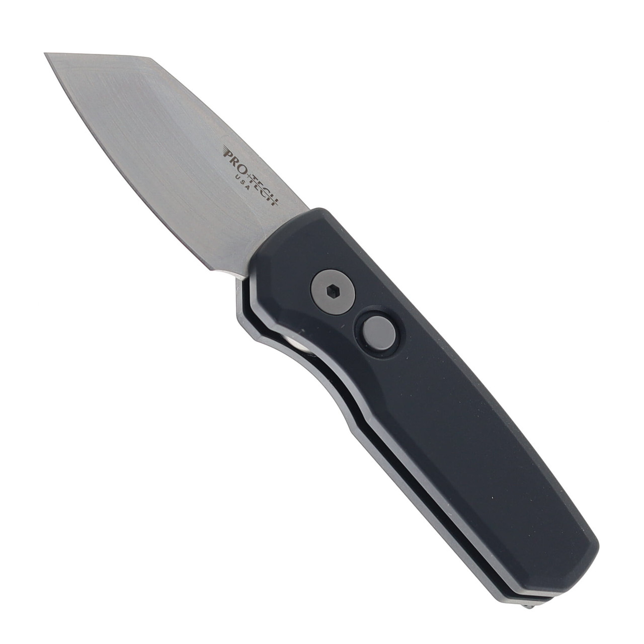 all s ProTech Runt 5 Automatic Knife Black Aluminum Handle 20CV Reverse