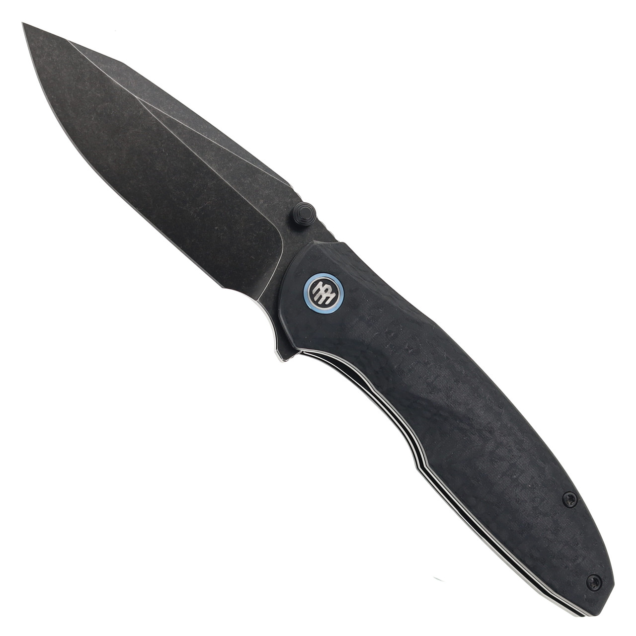 REMETTE RT-Cool Whale Folding Knife Black Raindrop G10 Handle
