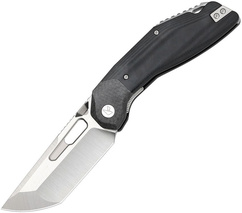 Ketuo Yakuza Folding Knife Black G10 Handle Satin 14c28n Blade