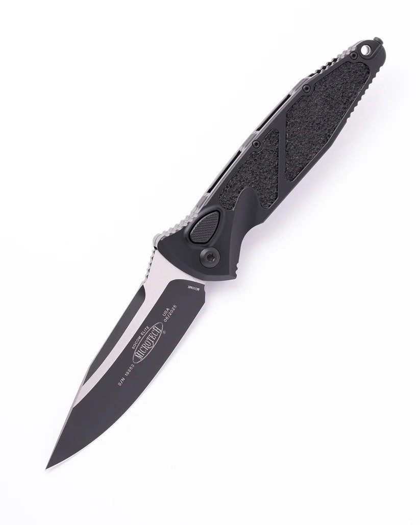 Microtech Socom Elite Automatic Knife Black Aluminum Handle