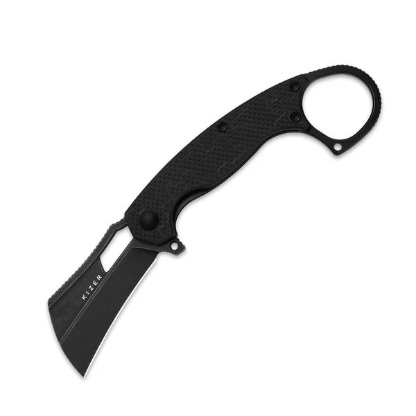 Kizer Dodo Folding Knife Black G10 Handle Nitro-V Modify Karambit