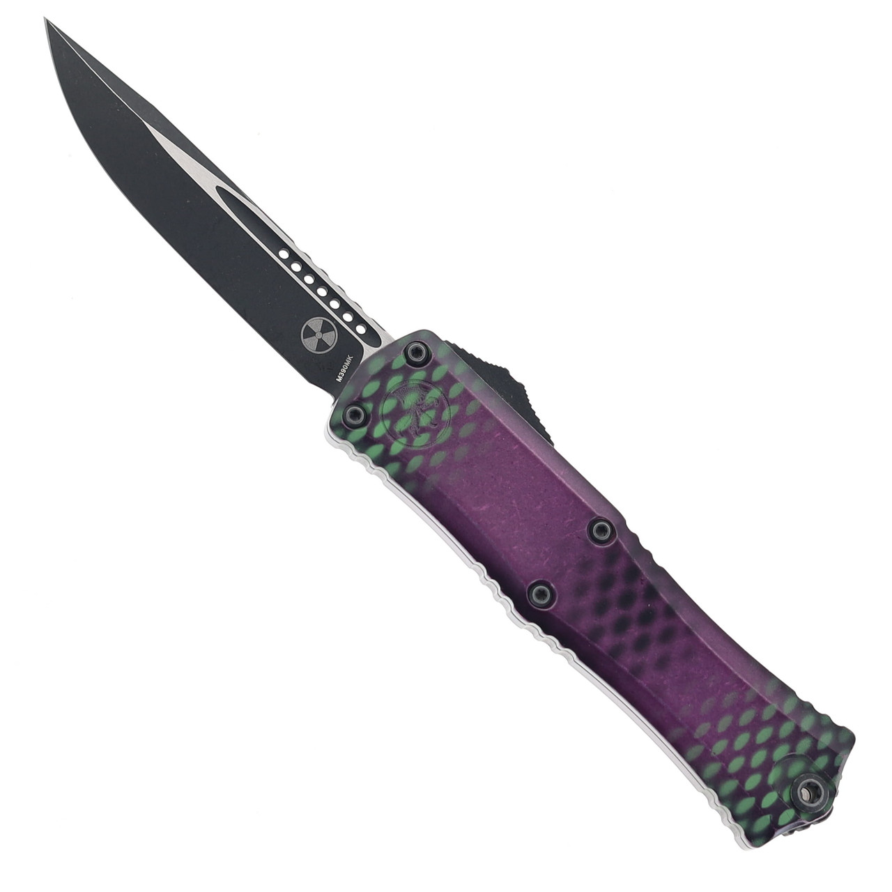Microtech Mini Hera II OTF Automatic Single Edge M390MK Blackwash