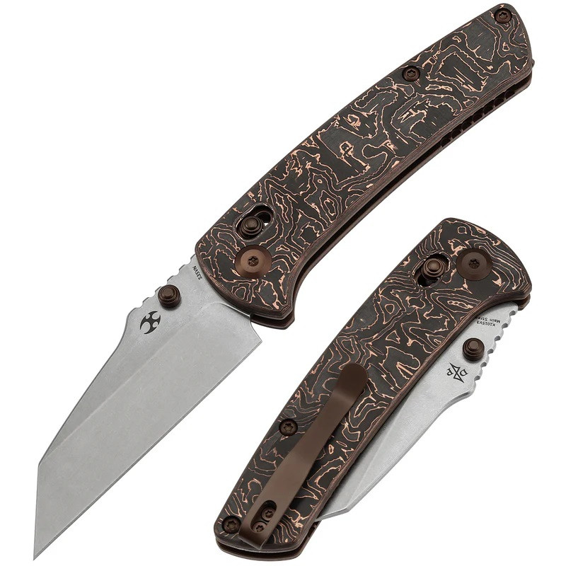 Kansept Main Street Folding Knife Copper Foil Handle S35VN