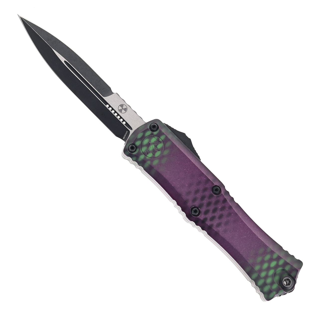 Microtech Mini Hera II OTF Automatic Purple-X Aluminum Handle