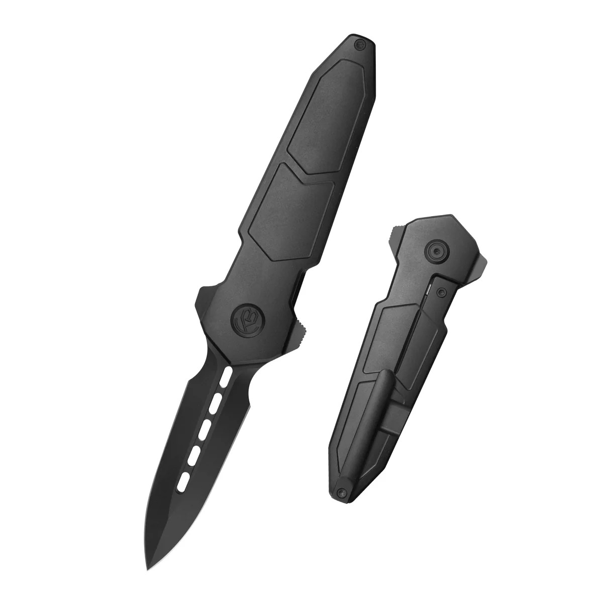 KB Urban Dagger Double Edge Folding Knife Regular DLC Titanium