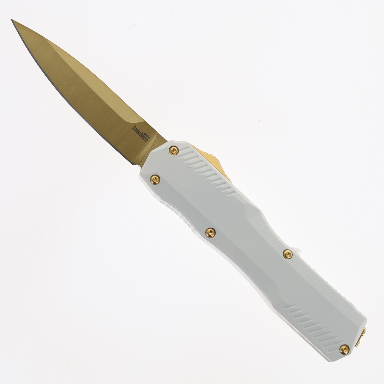 Kershaw Livewire OTF Auto Knife White Aluminum Handle Magnacut